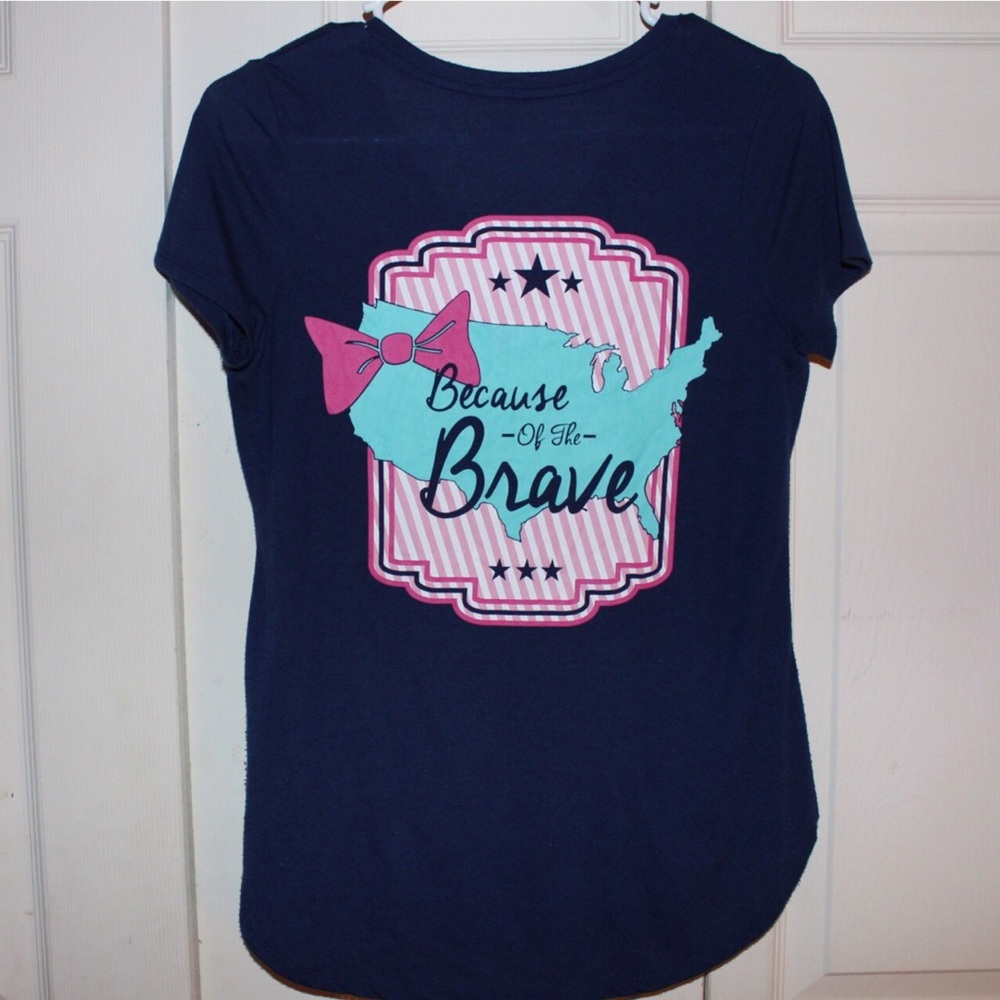 Land of the Free because of the Brave Shirt